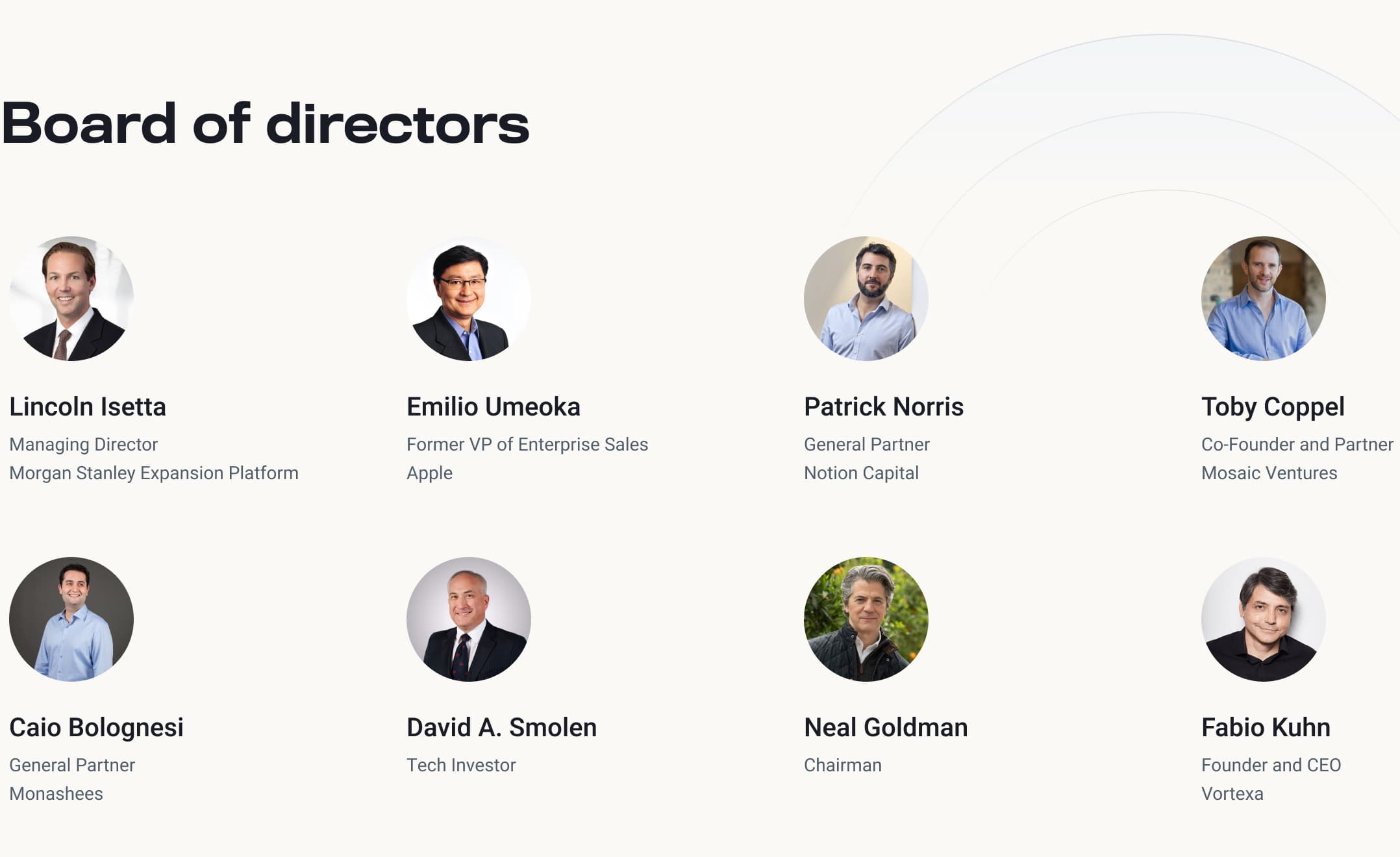Vortexa board members